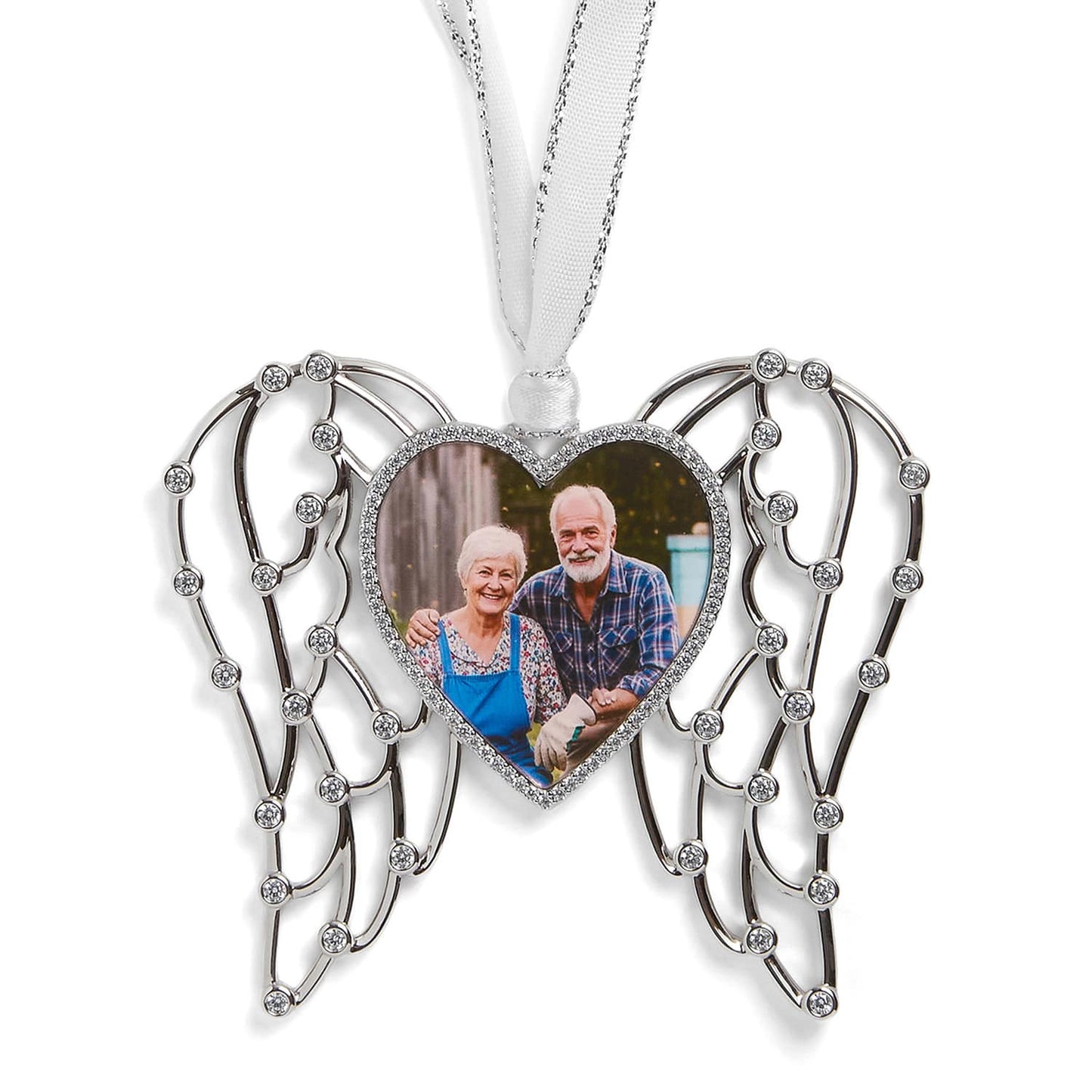 Personalized Angel Wing Photo Ornament - Relive Your Memory