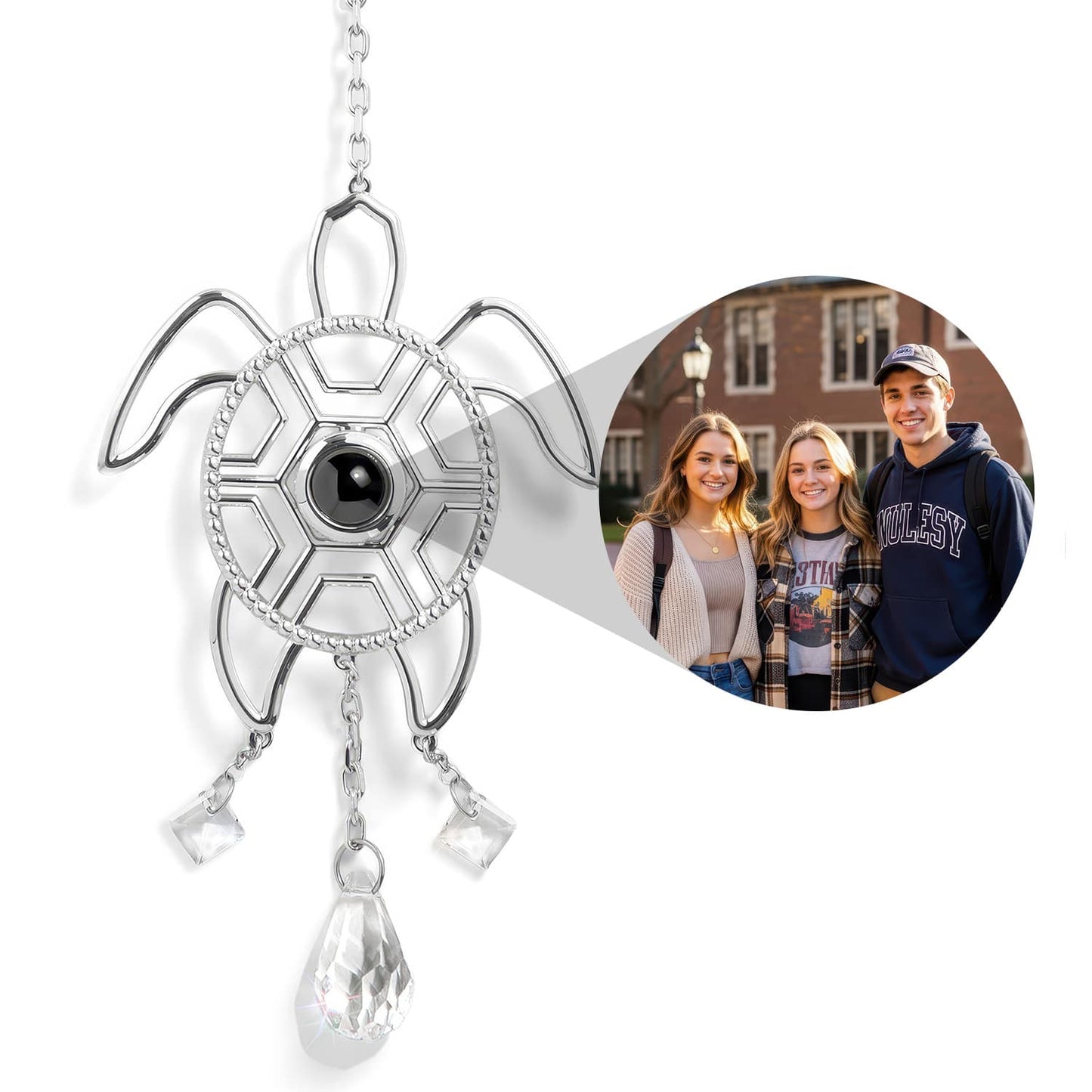 Personalized Turtle Photo Sun Catcher - Relive Your Memory