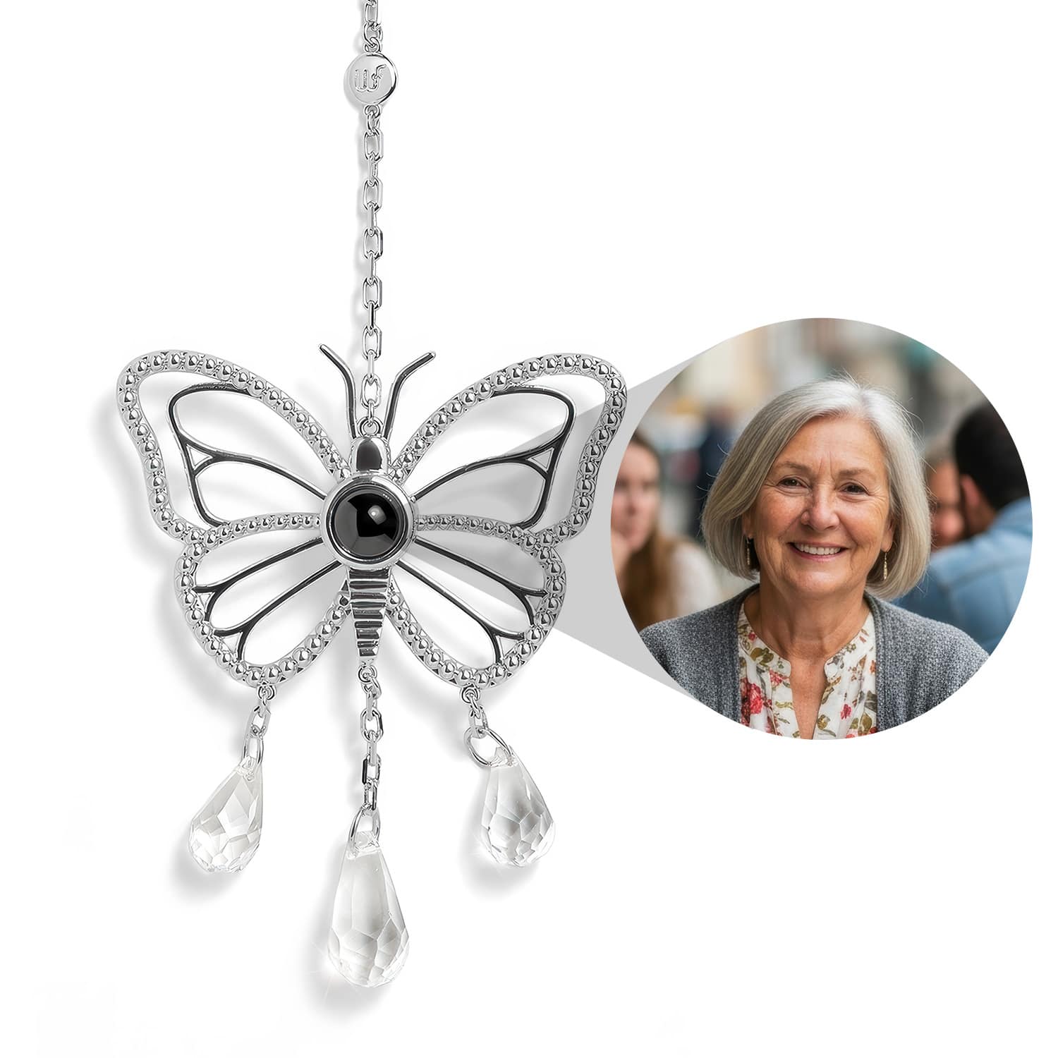 Personalized Butterfly Photo Sun Catcher - Relive Your Memory