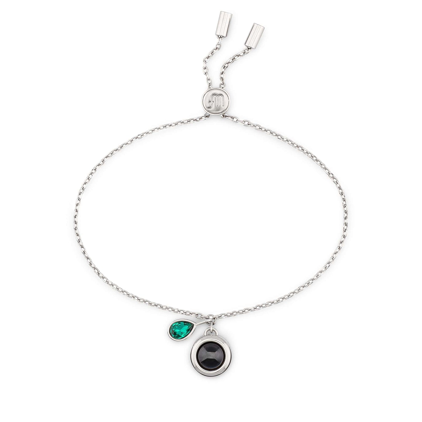 Personalized Birthstone Slider Bracelet - Relive Your Memory