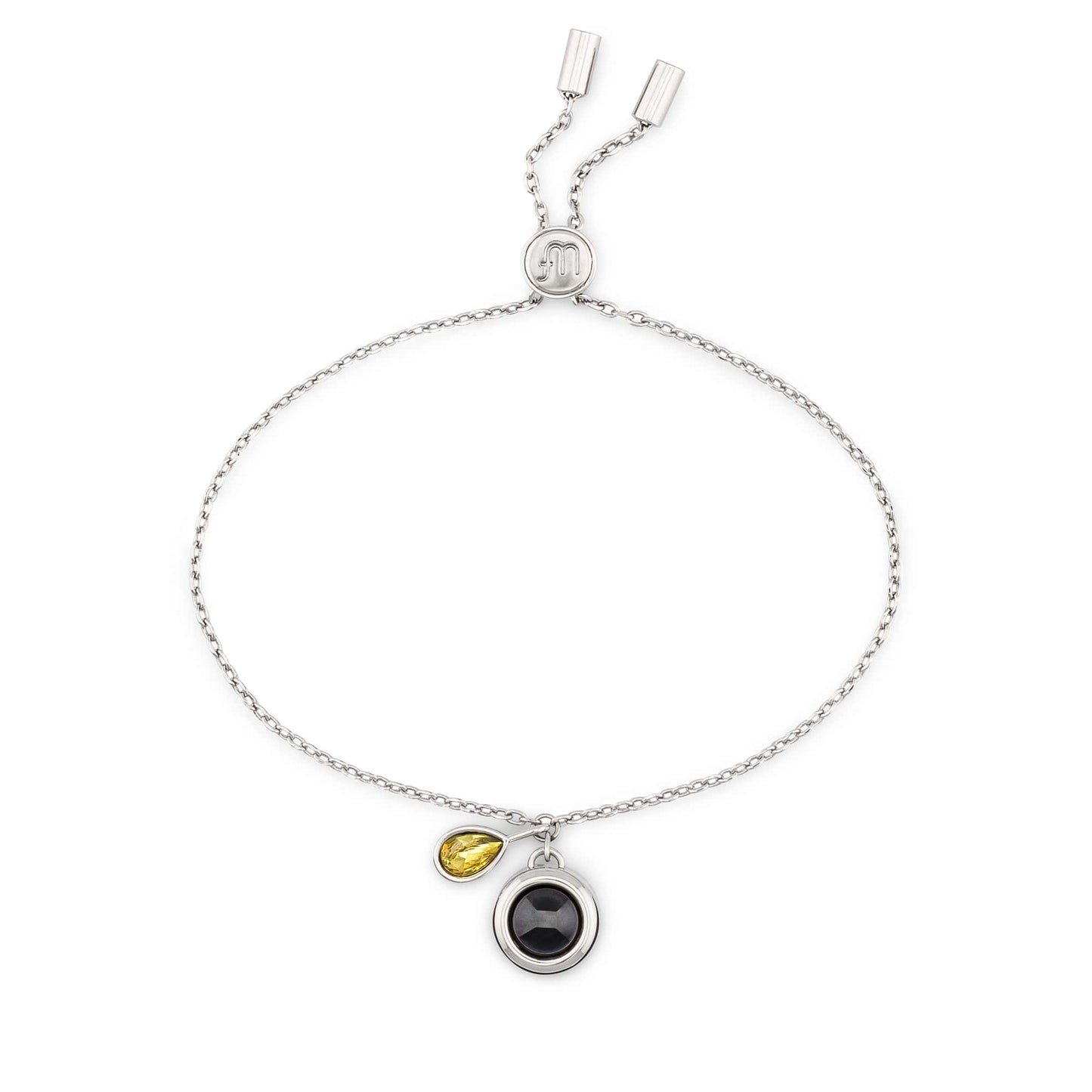 Personalized Birthstone Slider Bracelet - Relive Your Memory