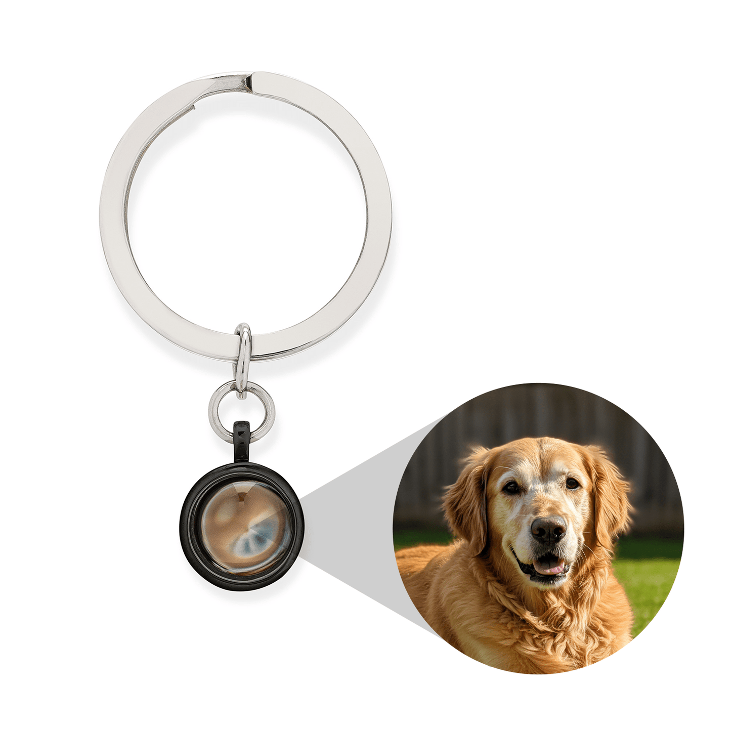 Personalized Circle Photo Keychain - Relive Your Memory