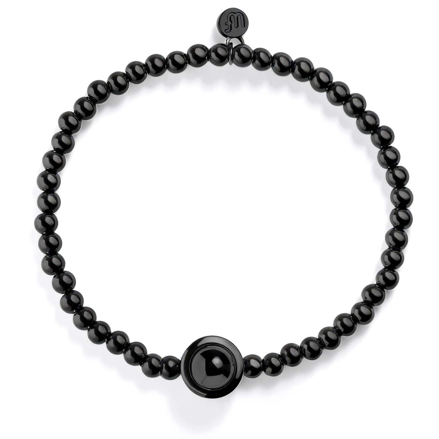 Personalized Circle Photo Stretch Bracelet - Relive Your Memory