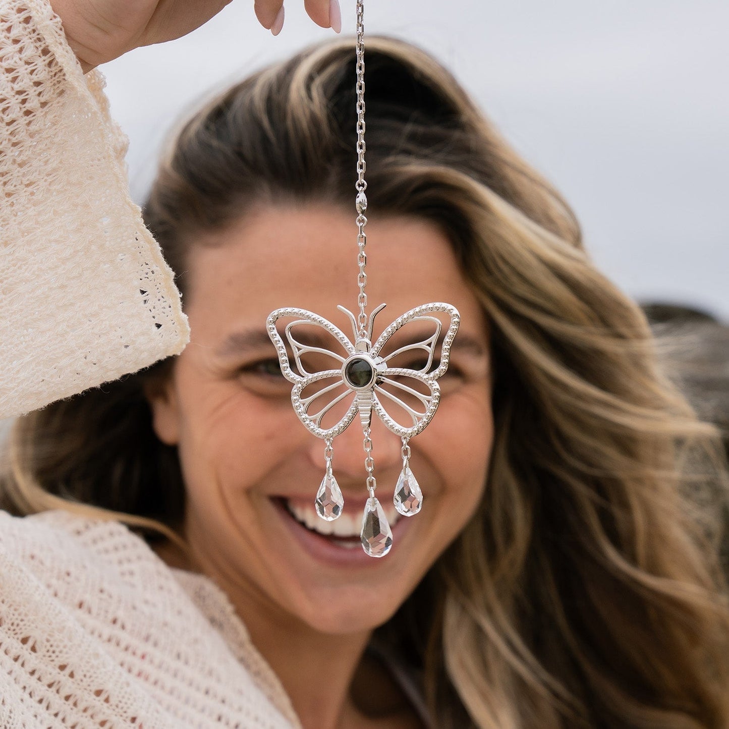 Personalized Butterfly Photo Sun Catcher - Relive Your Memory