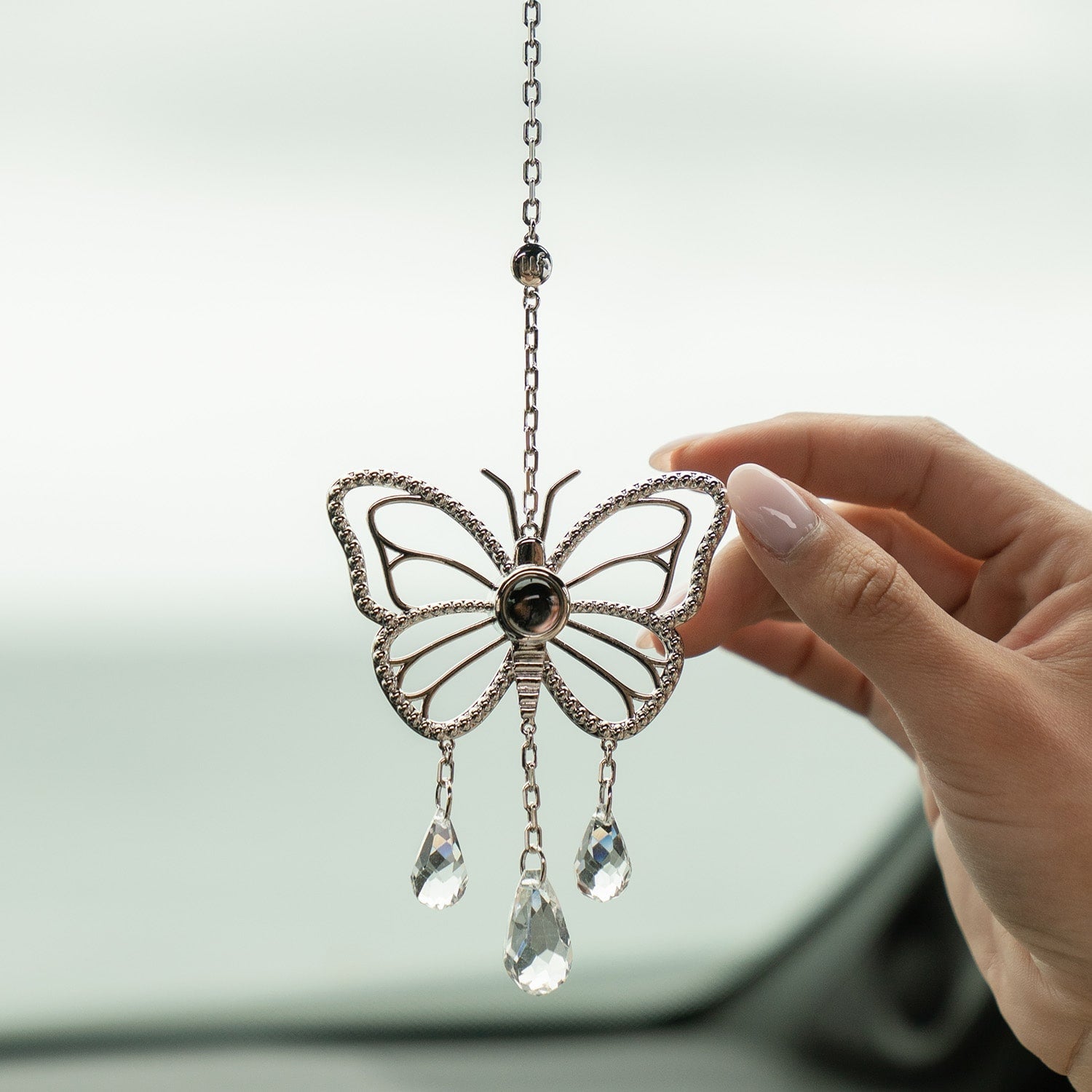 Personalized Butterfly Photo Sun Catcher - Relive Your Memory