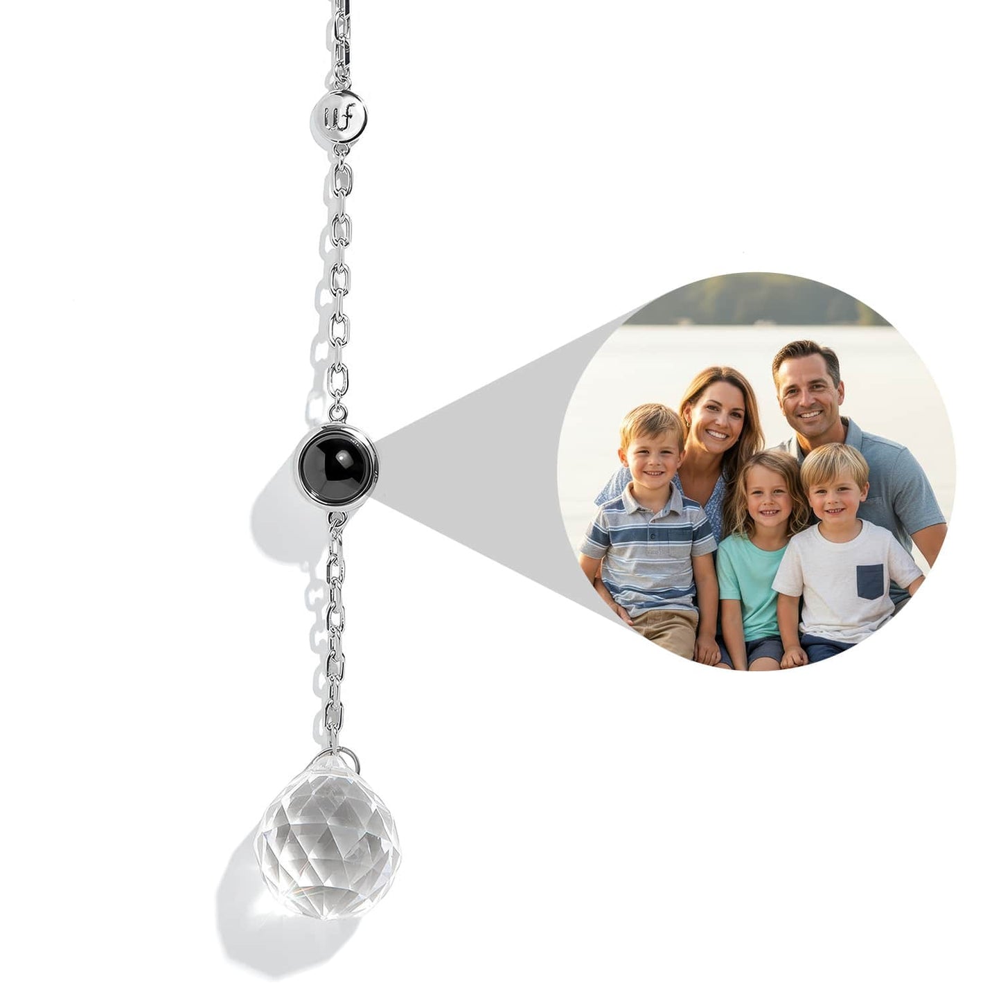 Personalized Circle Photo Sun Catcher - Relive Your Memory