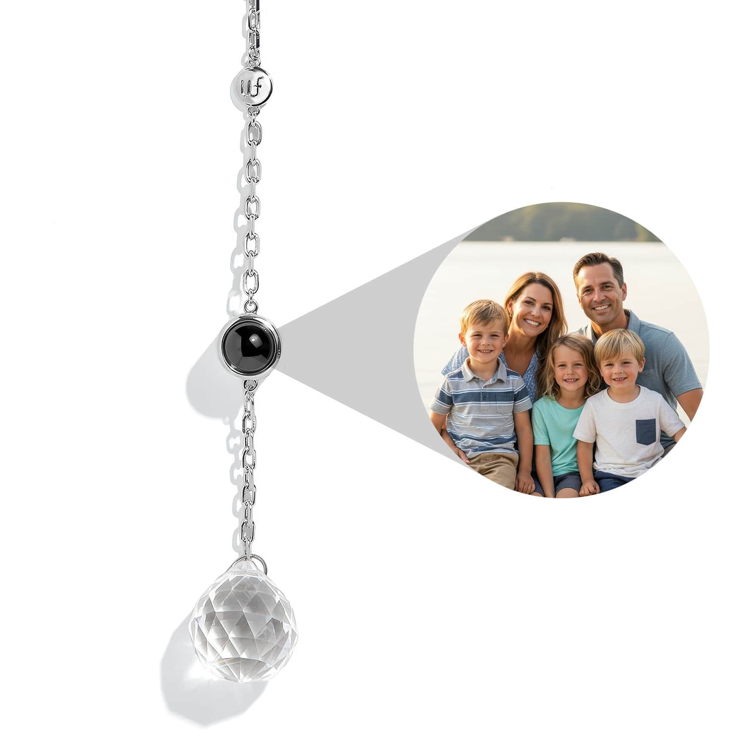 Personalized Circle Photo Sun Catcher - Relive Your Memory