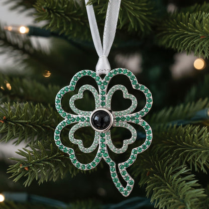 Personalized Clover Photo Ornament - Relive Your Memory
