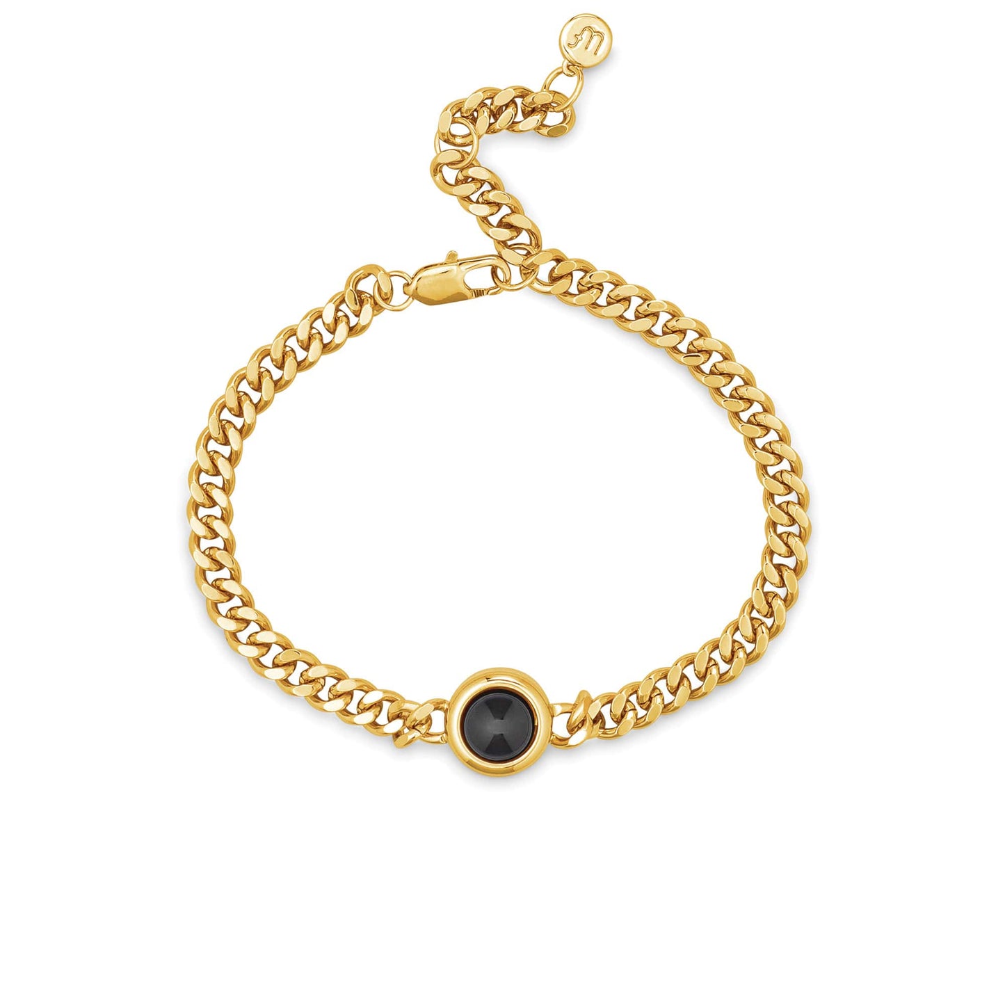 Personalized Curb Chain Photo Bracelet - Relive Your Memory