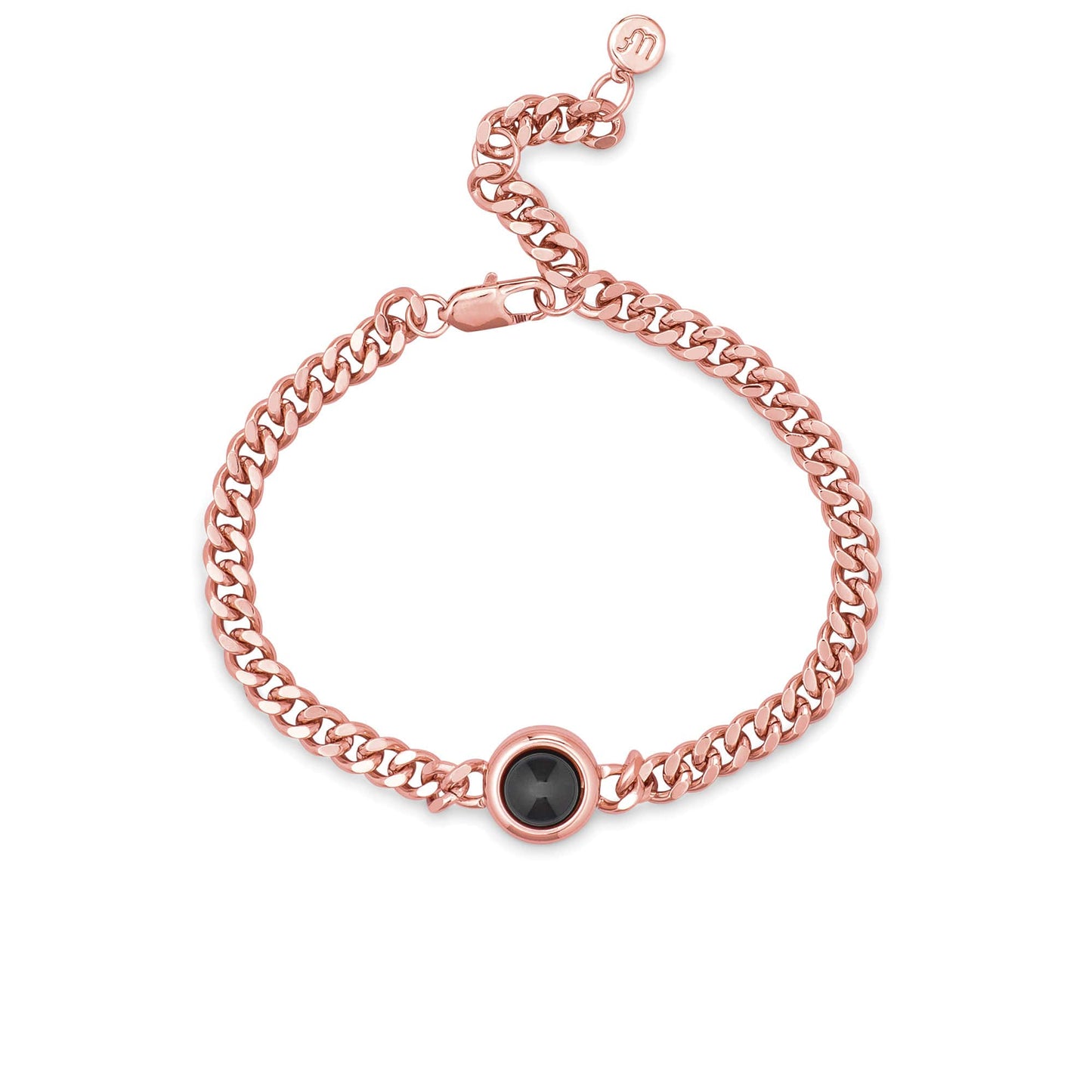 Personalized Curb Chain Photo Bracelet - Relive Your Memory