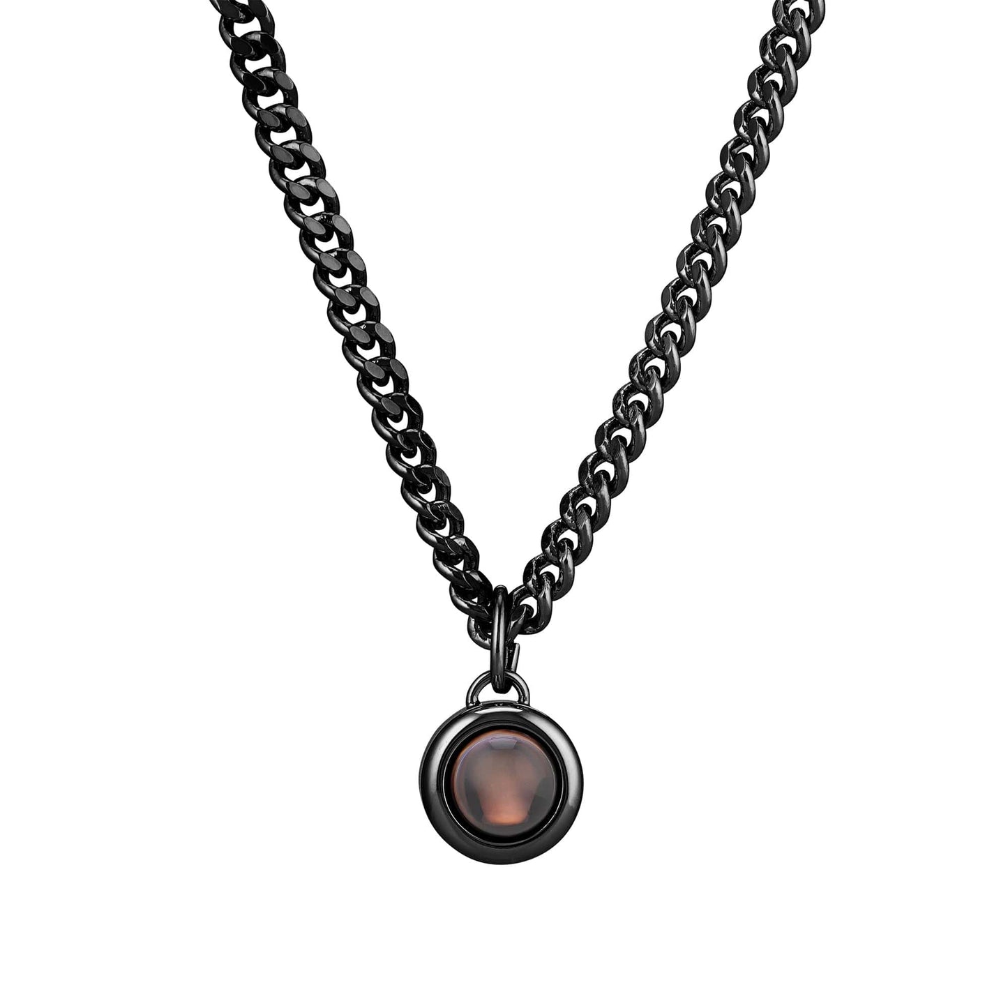 Personalized Curb Chain Photo Necklace - Relive Your Memory