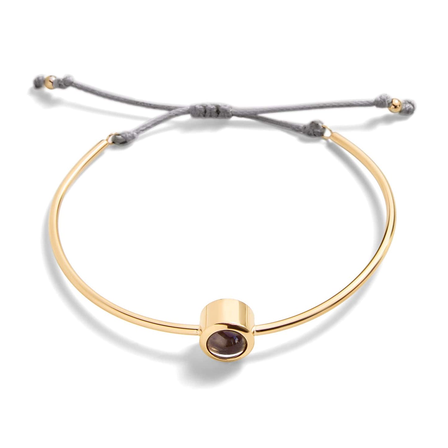 Personalized Circle Photo Cuff Bracelet - Relive Your Memory