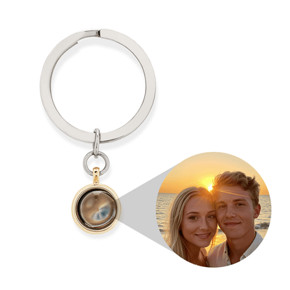 Personalized Circle Photo Keychain - Relive Your Memory