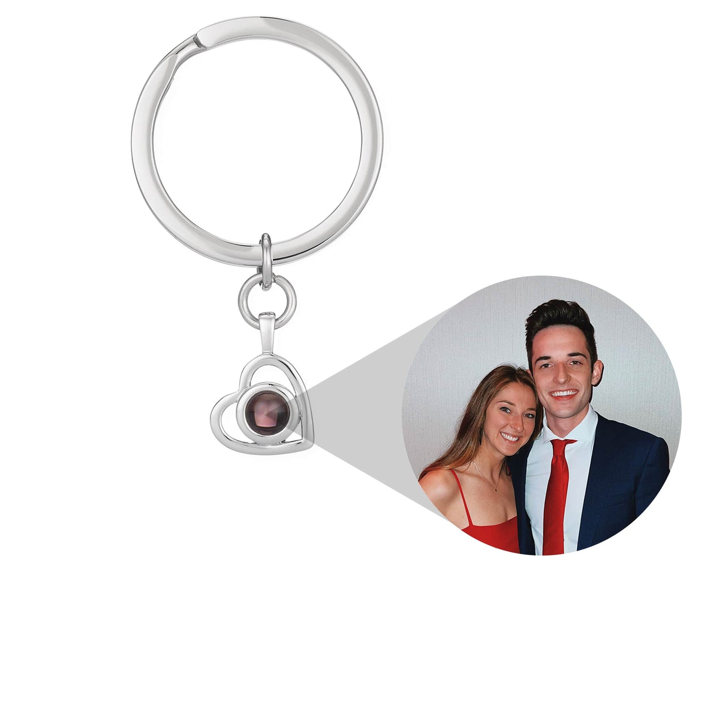 Personalized Heart Photo Keychain - Relive Your Memory