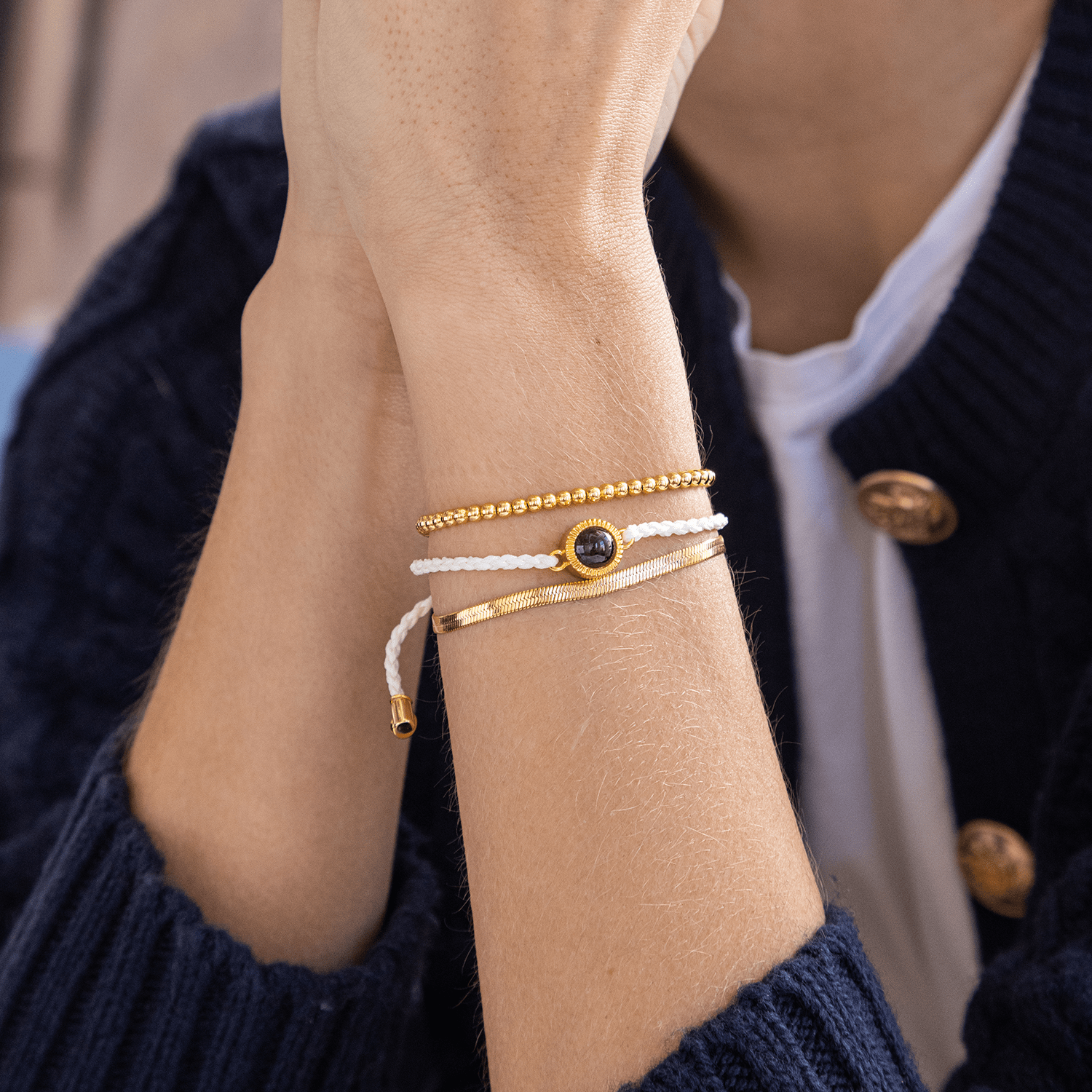 Personalized Stack Photo Bracelet - Relive Your Memory