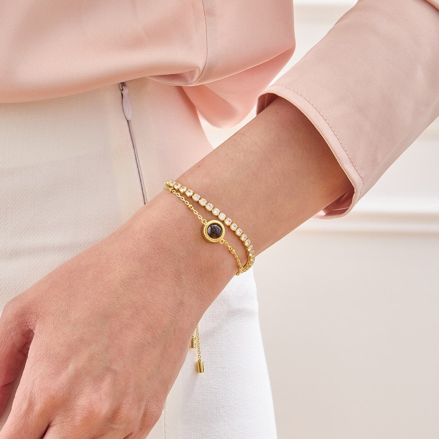 Personalized Tennis Bracelet - Relive Your Memory