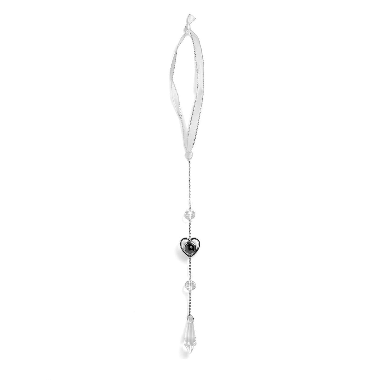 Personalized Heart Photo Icicle Ornament - Relive Your Memory