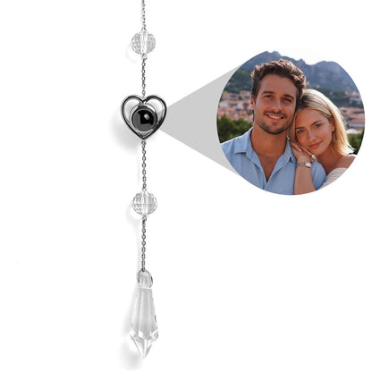 Personalized Heart Photo Icicle Ornament - Relive Your Memory