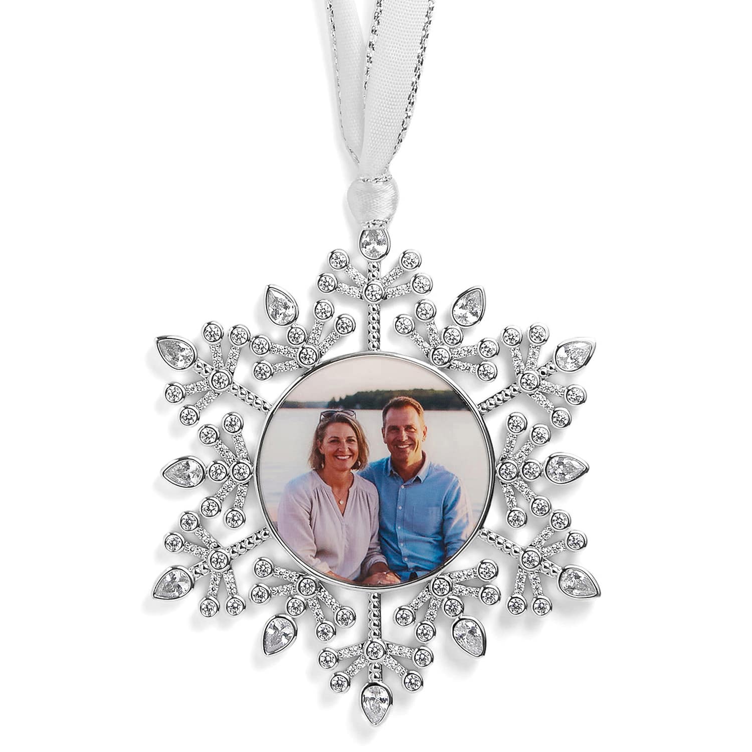 Personalized Snowflake Photo Ornament - Relive Your Memory