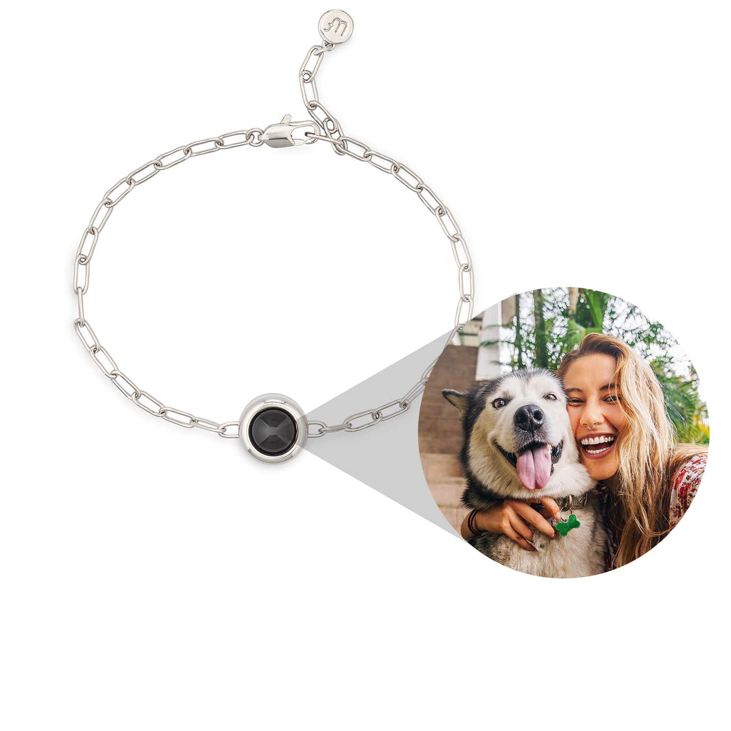 Personalized Paper Clip Chain Photo Bracelet - Relive Your Memory
