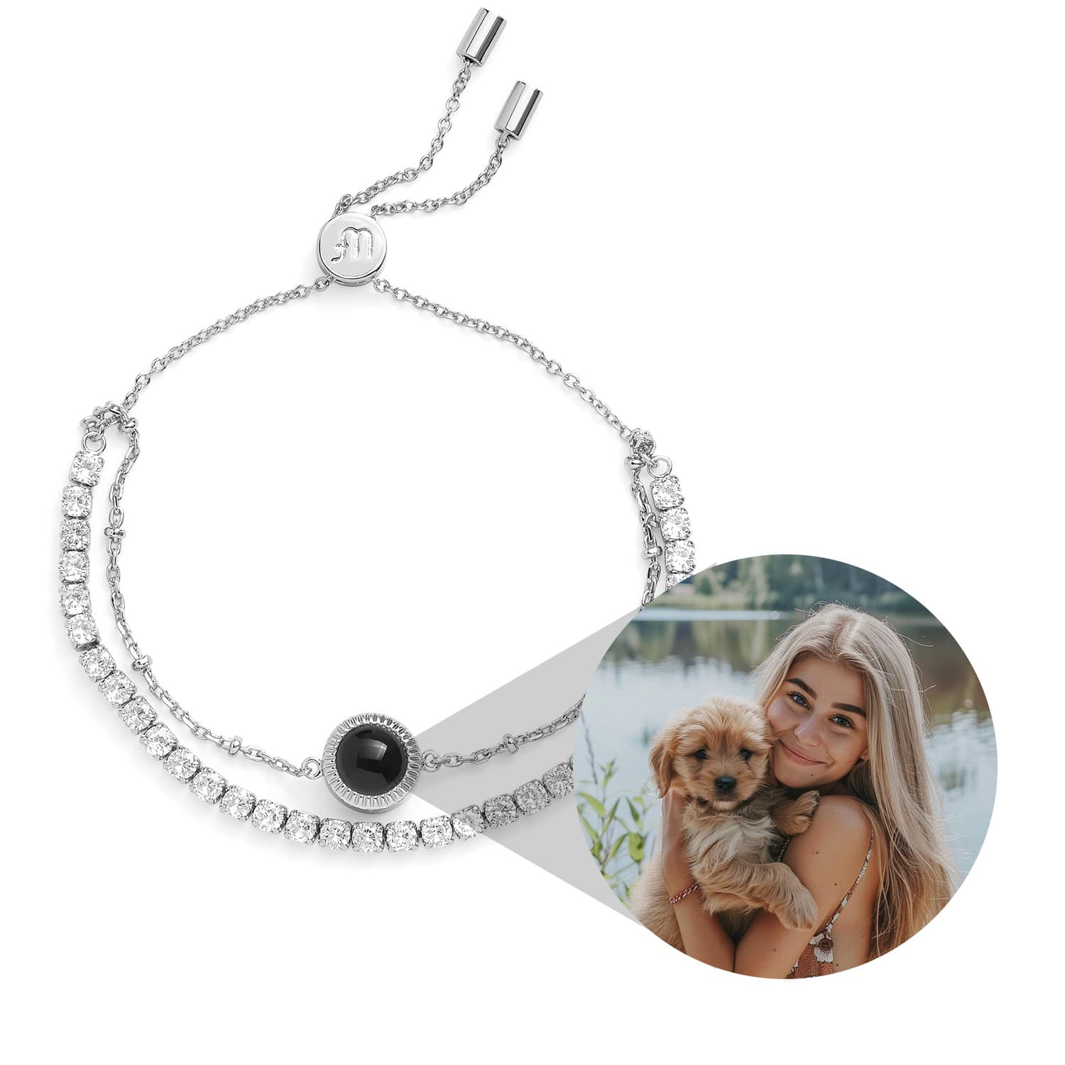 Personalized Tennis Bracelet - Relive Your Memory