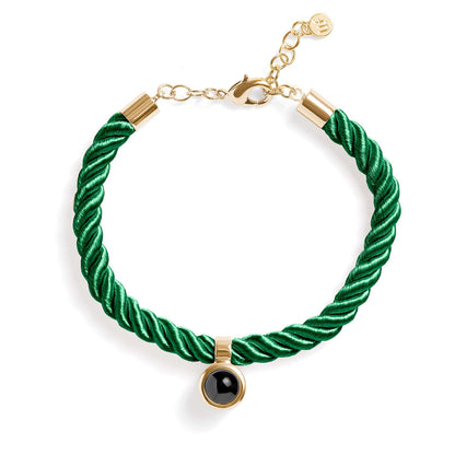 Personalized Rope Circle Photo Bracelet - Relive Your Memory