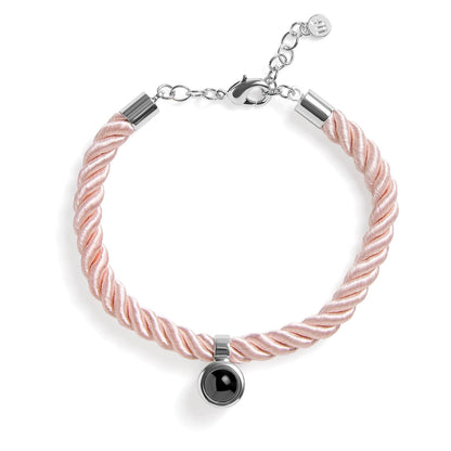 Personalized Rope Circle Photo Bracelet - Relive Your Memory