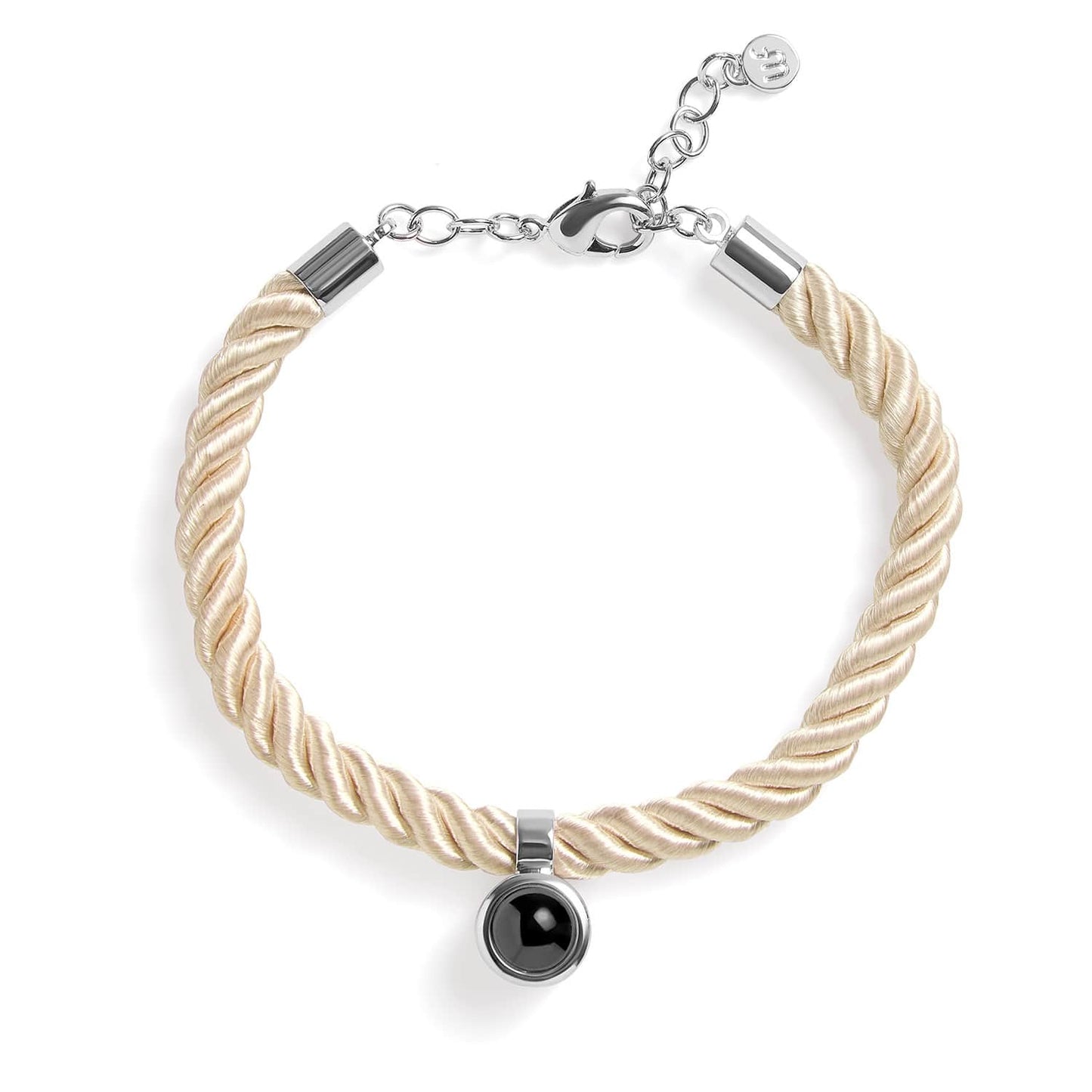 Personalized Rope Circle Photo Bracelet - Relive Your Memory