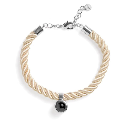 Personalized Rope Circle Photo Bracelet - Relive Your Memory