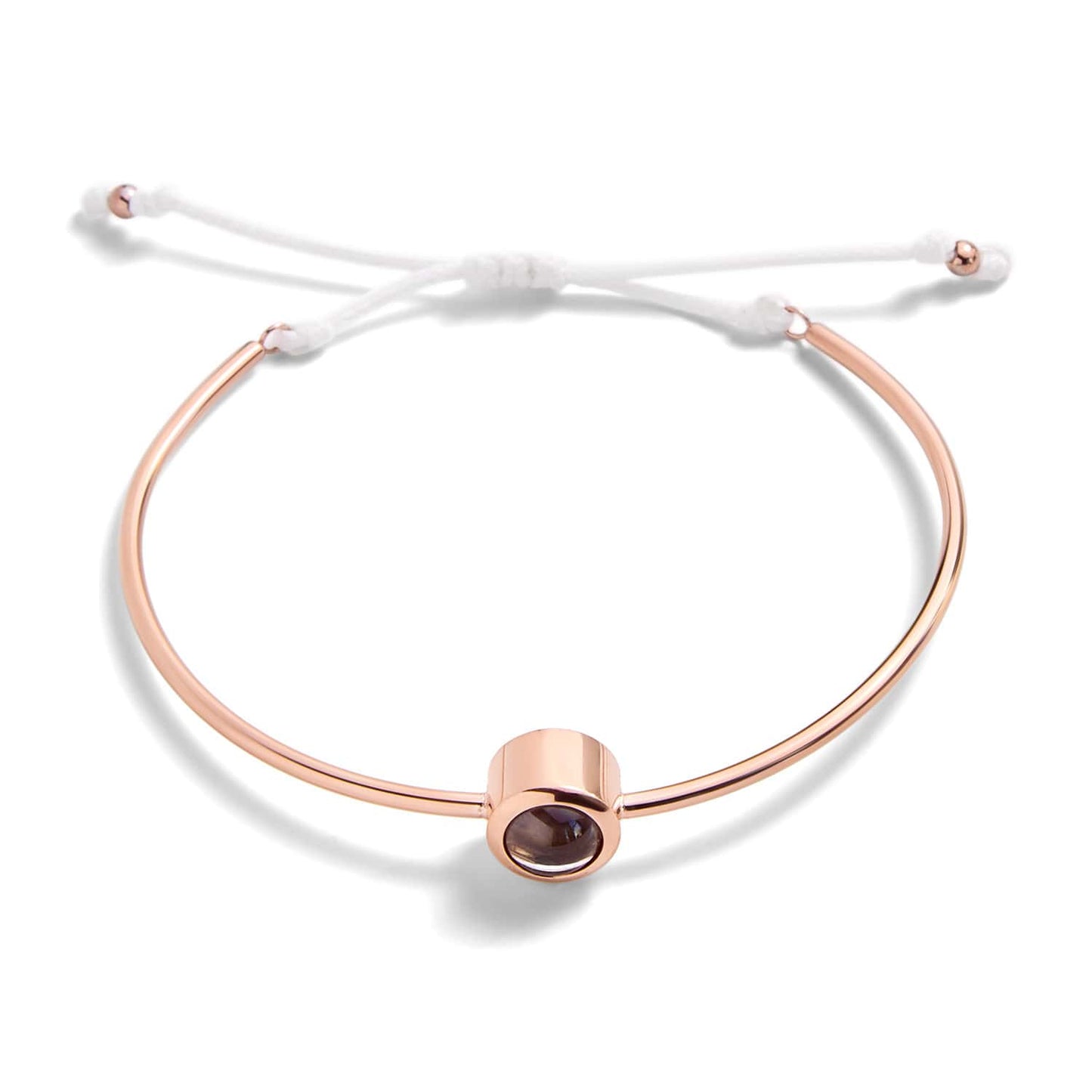 Personalized Circle Photo Cuff Bracelet - Relive Your Memory