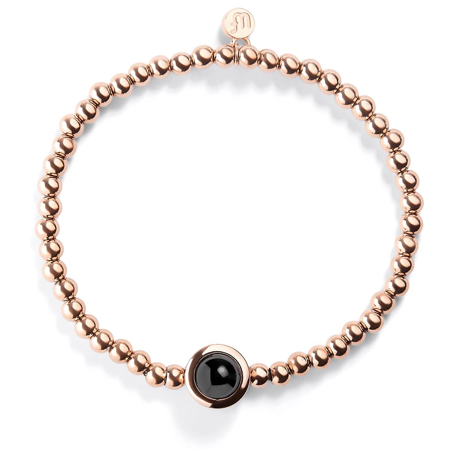 Personalized Circle Photo Stretch Bracelet - Relive Your Memory