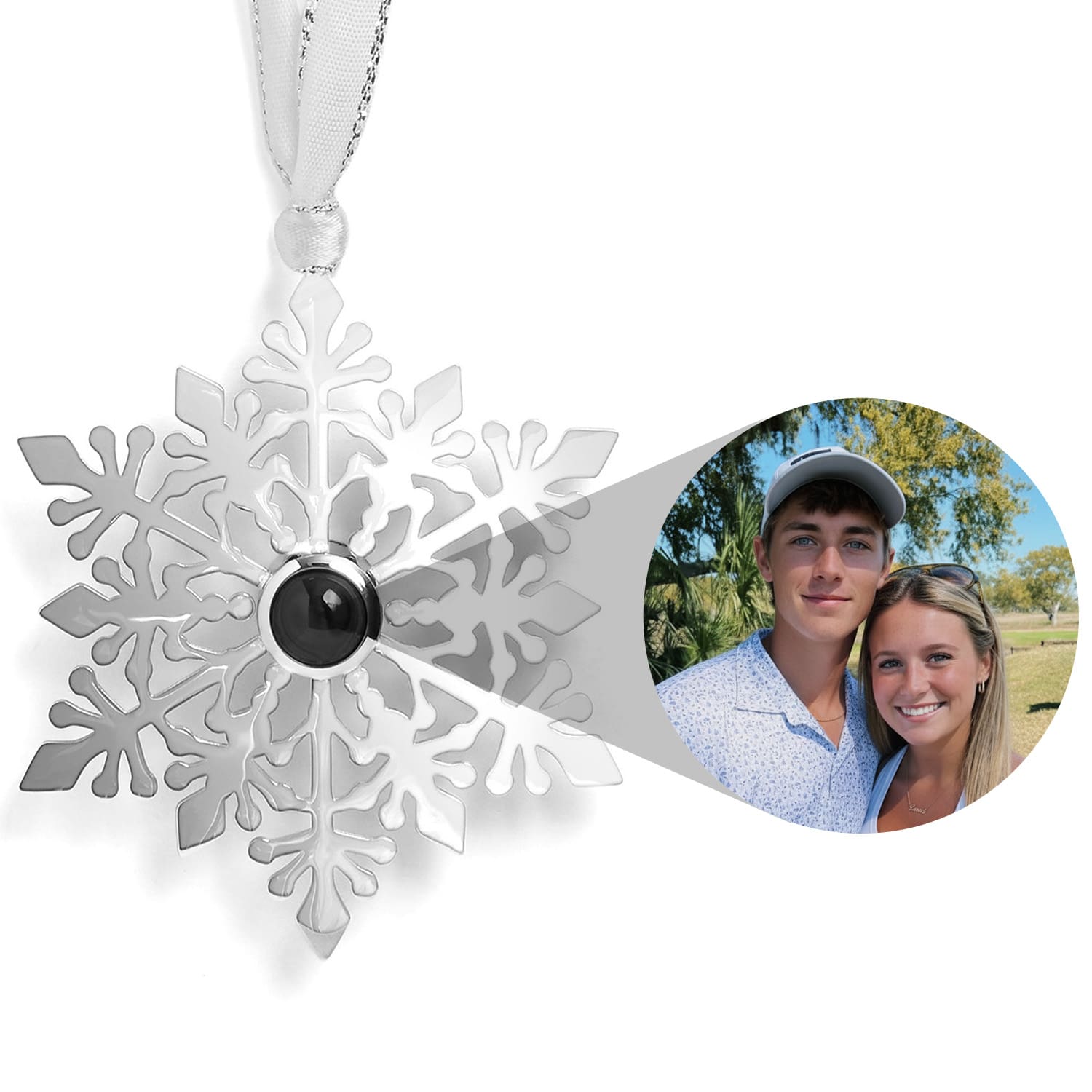 Personalized Filagree Snowflake Ornament - Relive Your Memory