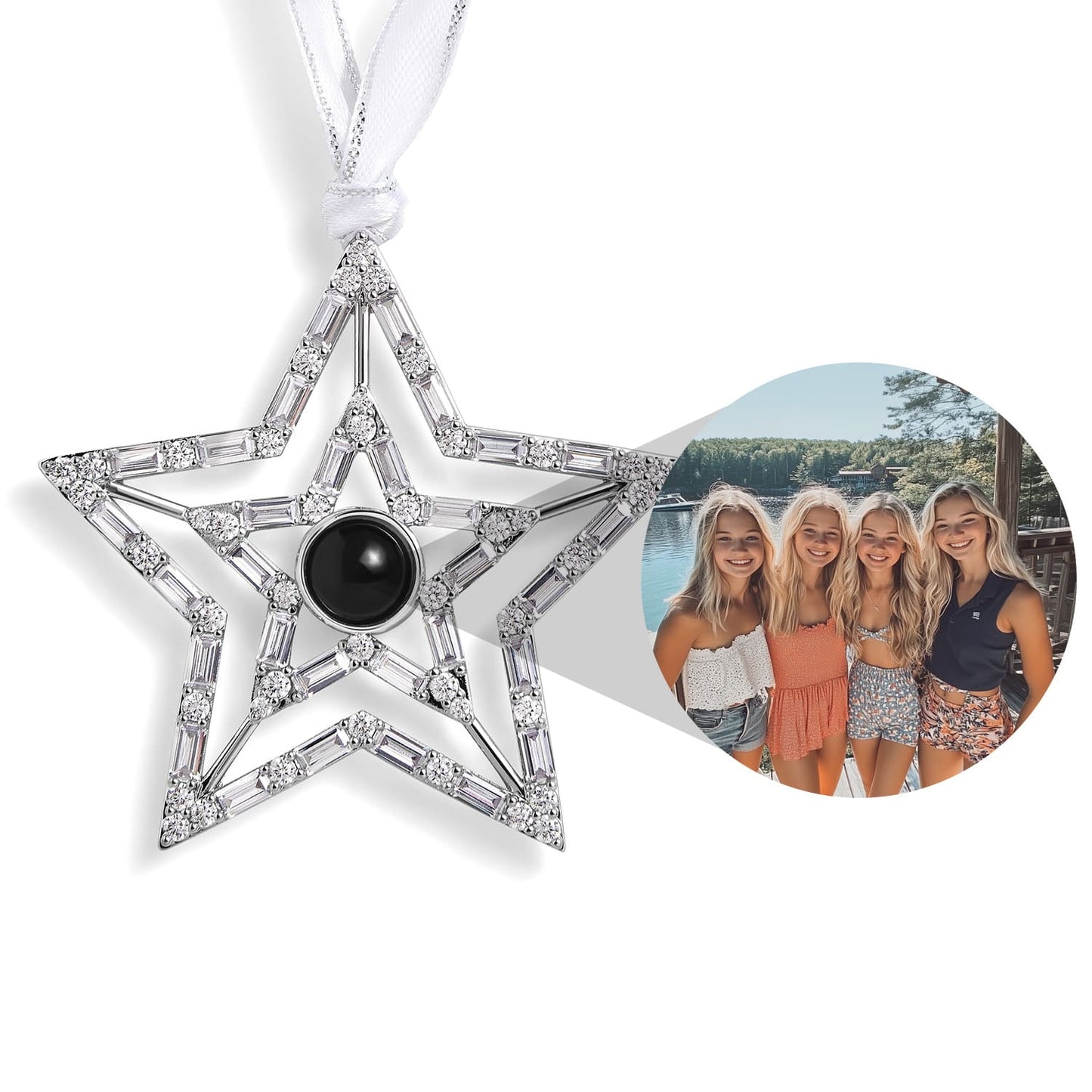 Personalized Star Photo Ornament - Relive Your Memory