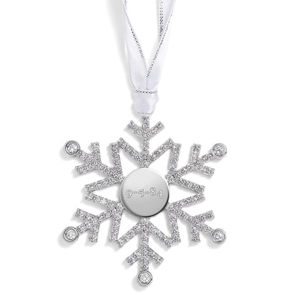Engravable Snowflake Ornament - Relive Your Memory