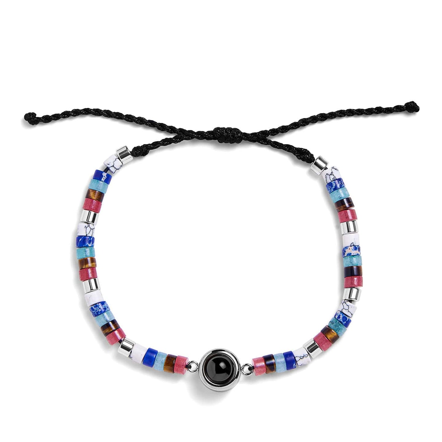 Personalized Beaded Photo Bracelet - Relive Your Memory