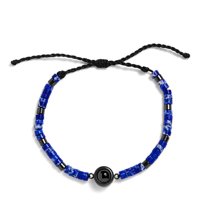 Personalized Beaded Photo Bracelet - Relive Your Memory